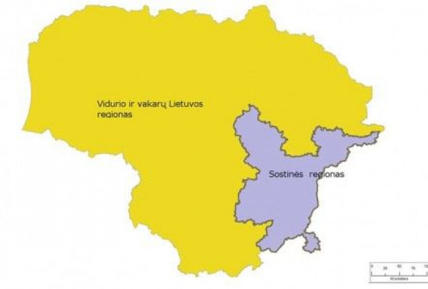Europos Komisija: Lietuvoje – du regionai