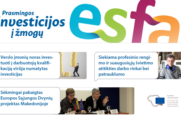 Kviečiame skaityti ESFA naujienlaiškį Nr. 15