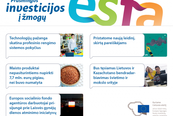 Kviečiame skaityti ESFA naujienlaiškį Nr. 17