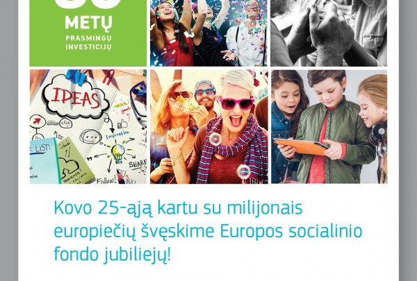 Europos socialinis fondas švenčia 60-metį