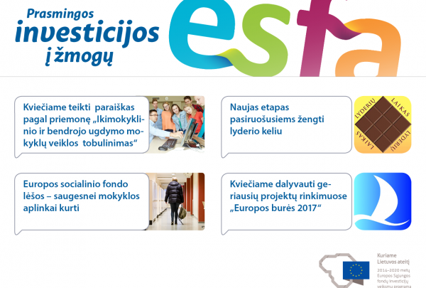 Kviečiame skaityti ESFA naujienlaiškį Nr. 24!