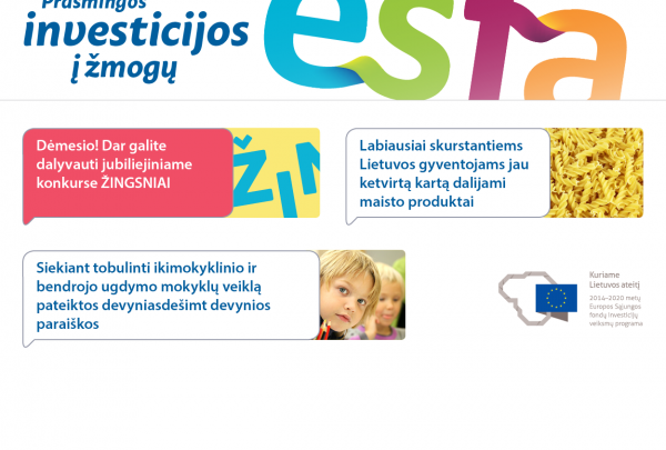 Kviečiame skaityti ESFA naujienlaiškį Nr. 31!