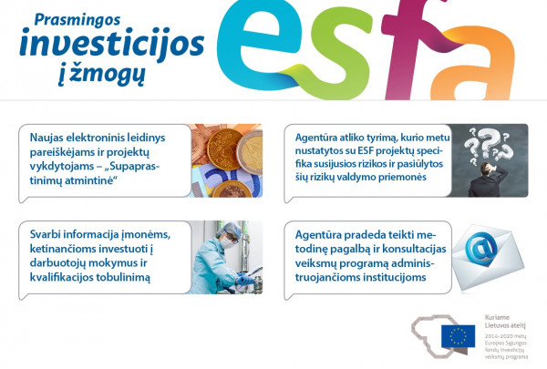 Kviečiame skaityti ESFA naujienlaiškį Nr. 40!