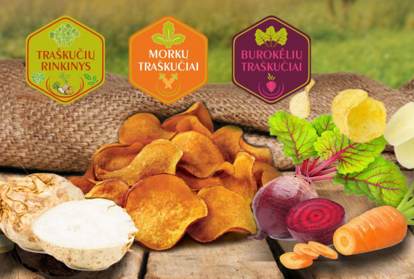 Lietuvių gamintais daržovių traškučiais mėgaujasi ir užsieniečiai