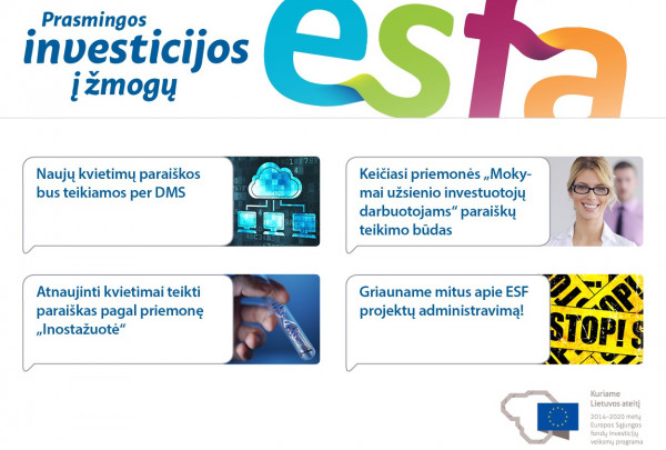 Kviečiame skaityti ESFA naujienlaiškį Nr. 46