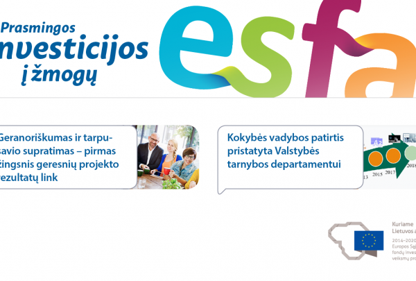 Kviečiame skaityti ESFA naujienlaiškį Nr. 49
