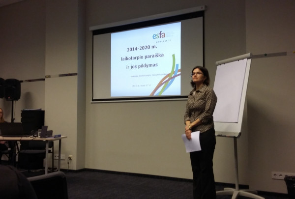 Seminarų, skirtų ESF pareiškėjams, naujovės