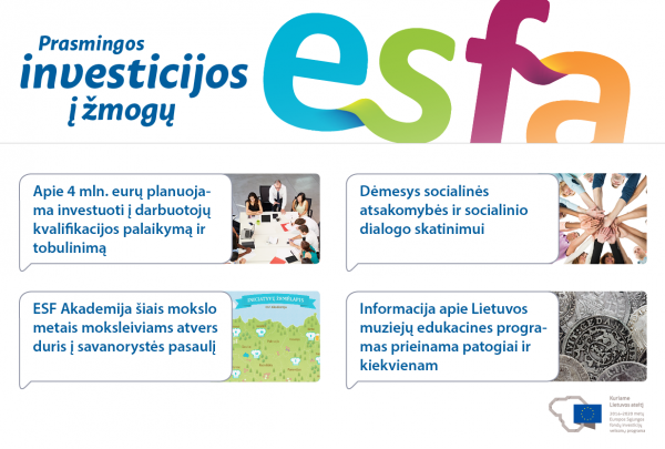Kviečiame skaityti ESFA naujienlaiškį Nr. 8