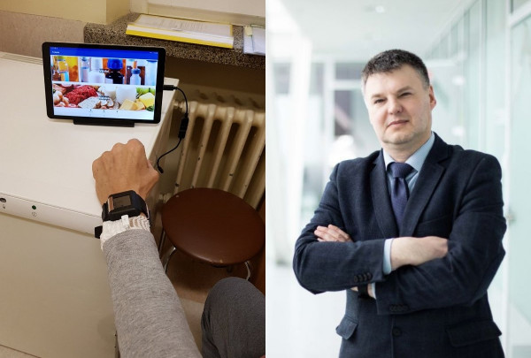 Kuriamas produktas ir prof. V. Marozas (KTU archyvo nuotraukos)