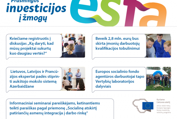 Kviečiame skaityti ESFA naujienlaiškį Nr. 33!