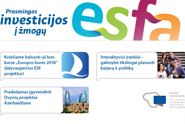 Kviečiame skaityti ESFA naujienlaiškį Nr. 47