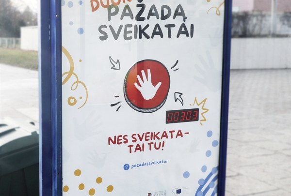 Interaktyvus reklamos sprendimas Lietuvoje:  sensorinis  pažadas savo sveikatai